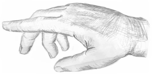 Hand zeigend bearb. pixa